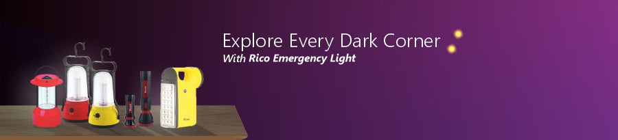 Rico EL906 Rechargeable Emergency Light (Red)– Rico India